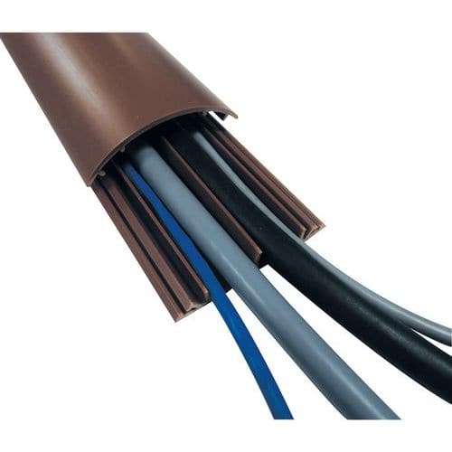 Cache Cable Simple, 8 Mini Goulotte Passe Cable, PVC Auto-adhésif
