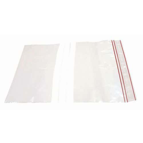 Sachets 180x250mm Avec Bandes Blanches