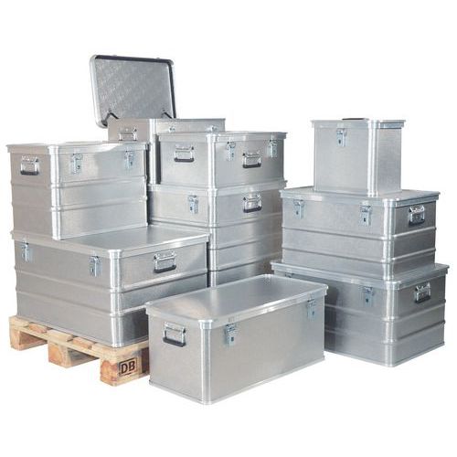 Caisse de transport en aluminium boîte à outils coffre rangement