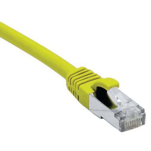 Câble Ethernet RJ45 catégorie 6A jaune - Dexlan