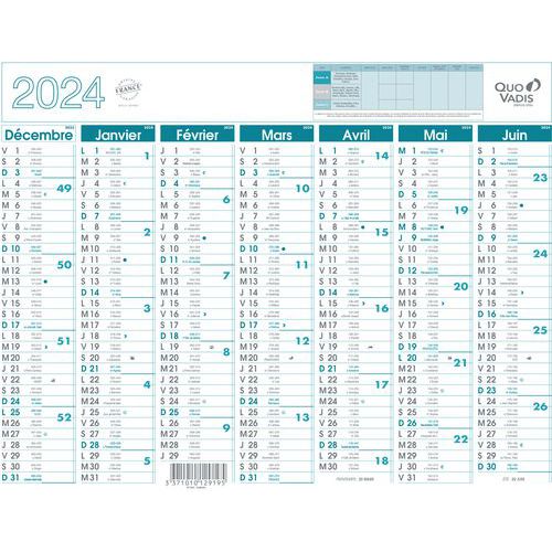 QUO VADIS Calendrier Décembre à Décembre 2024, format 21 x 27 cm