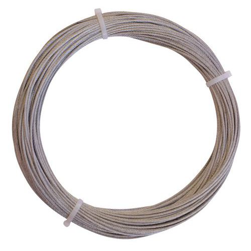 Câble galvanisé diamètre 2 avec gaine plastique de 3 mm longueur 50 métres  SN° 678-1