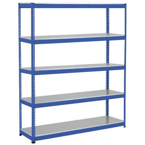 Rayonnage Rapid 1 1980x2 440x610 5 Tablettes Metal Bleu