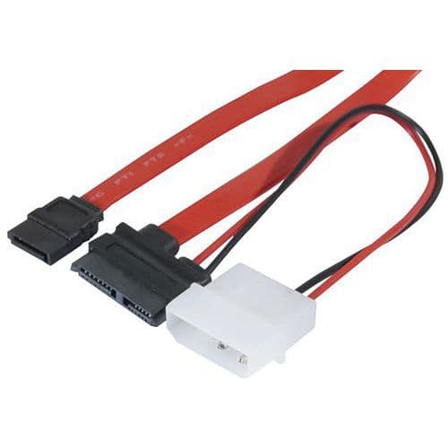 Cable Slim Sata Cd Dvd Vers Sata 50 Cm Manutan Fr