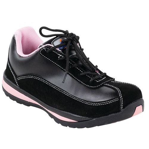 Chaussures de sécurité femme S1P HRO noir rose - Portwest 