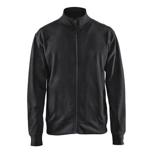 Sweat Zippé Noir Taille Xxl