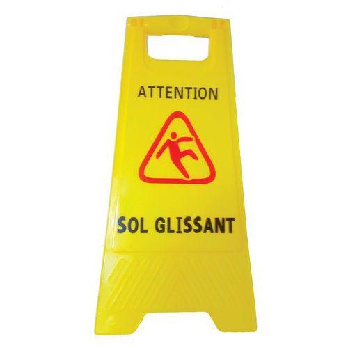 Panneau Attention Sol Glissant Ica Manutan Fr