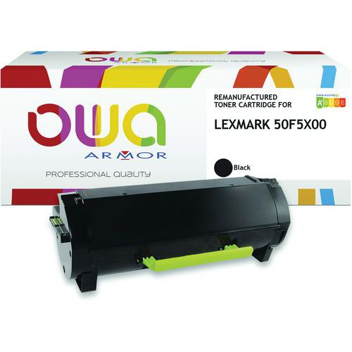 Toner remanufacturé Lexmark 50F5X00 - Noir - OWA