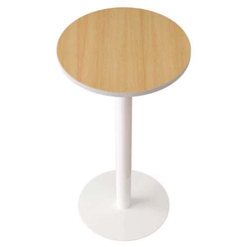 Table - Plateau rond - Ø 60 cm - Coloris blanc