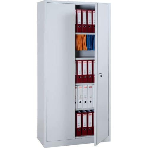 Armoire Monobloc à Portes Battantes Compacte - Hauteur 180 Cm - Manutan.fr