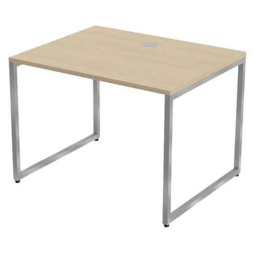 Bureau Kad Pieds Cadres 100 X 80 Cm Chêne Alu