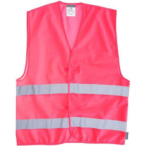 gilet de signalisation rose