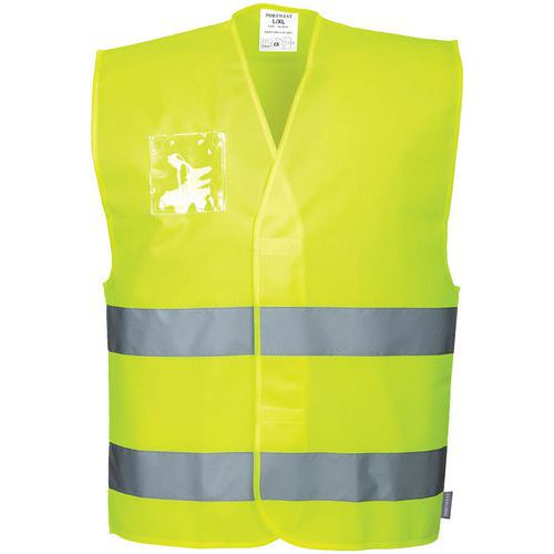 Gilet de sécurité routière à haute visibilité et à fermeture