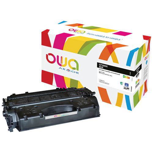 Toner Owa compatible HP 80X-CF280X haute capacité noir pour imprimante  laser sur