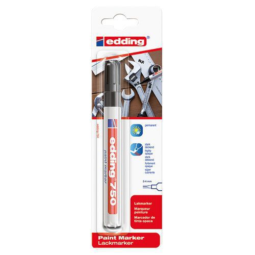 Marqueur permanent Edding 750 peinture pointe ogive de 2 à 4 mm